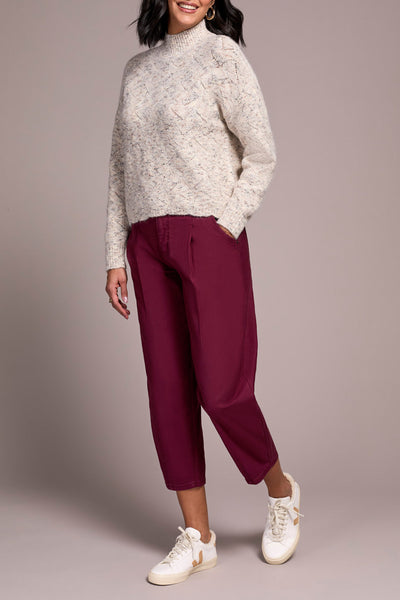 Tribal Top - Hi-Lo Sweater - Cream