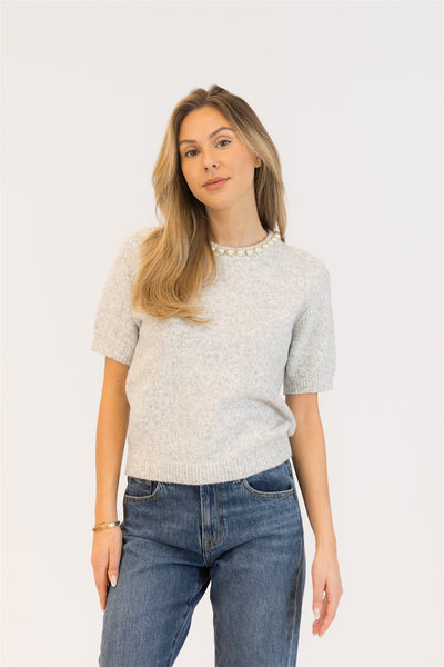 Lyla+Luxe Top - Alana Crew - Grey