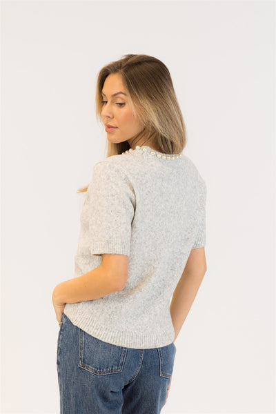 Lyla+Luxe Top - Alana Crew - Grey