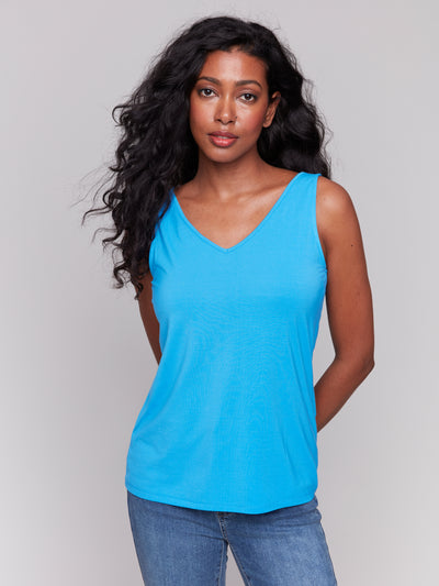 Charlie B Top - Reversible Tank - Lagoon