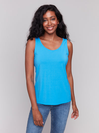 Charlie B Top - Reversible Tank - Lagoon