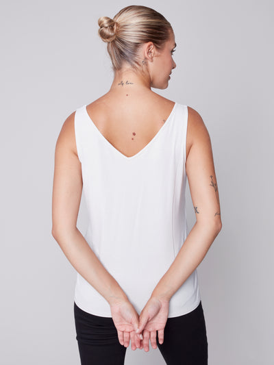 Charlie B Top - Reversible Tank - White