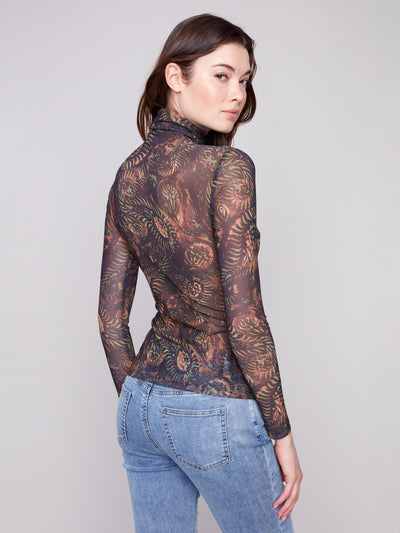 Charlie B Top - Mock Neck Knit - Spruce