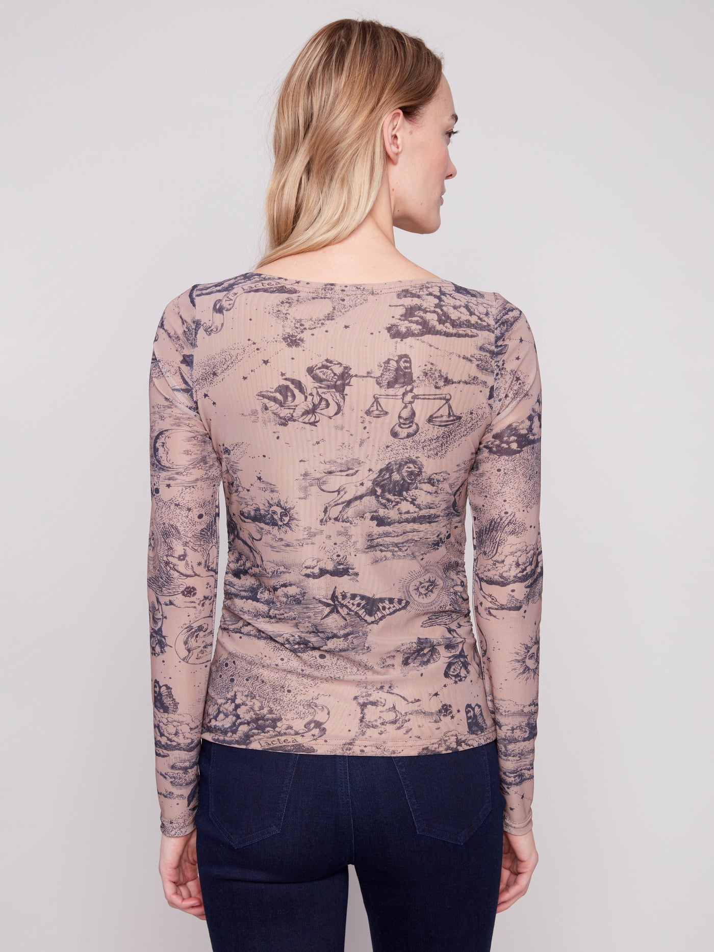 Charlie B Top - Mesh Print - Astrology