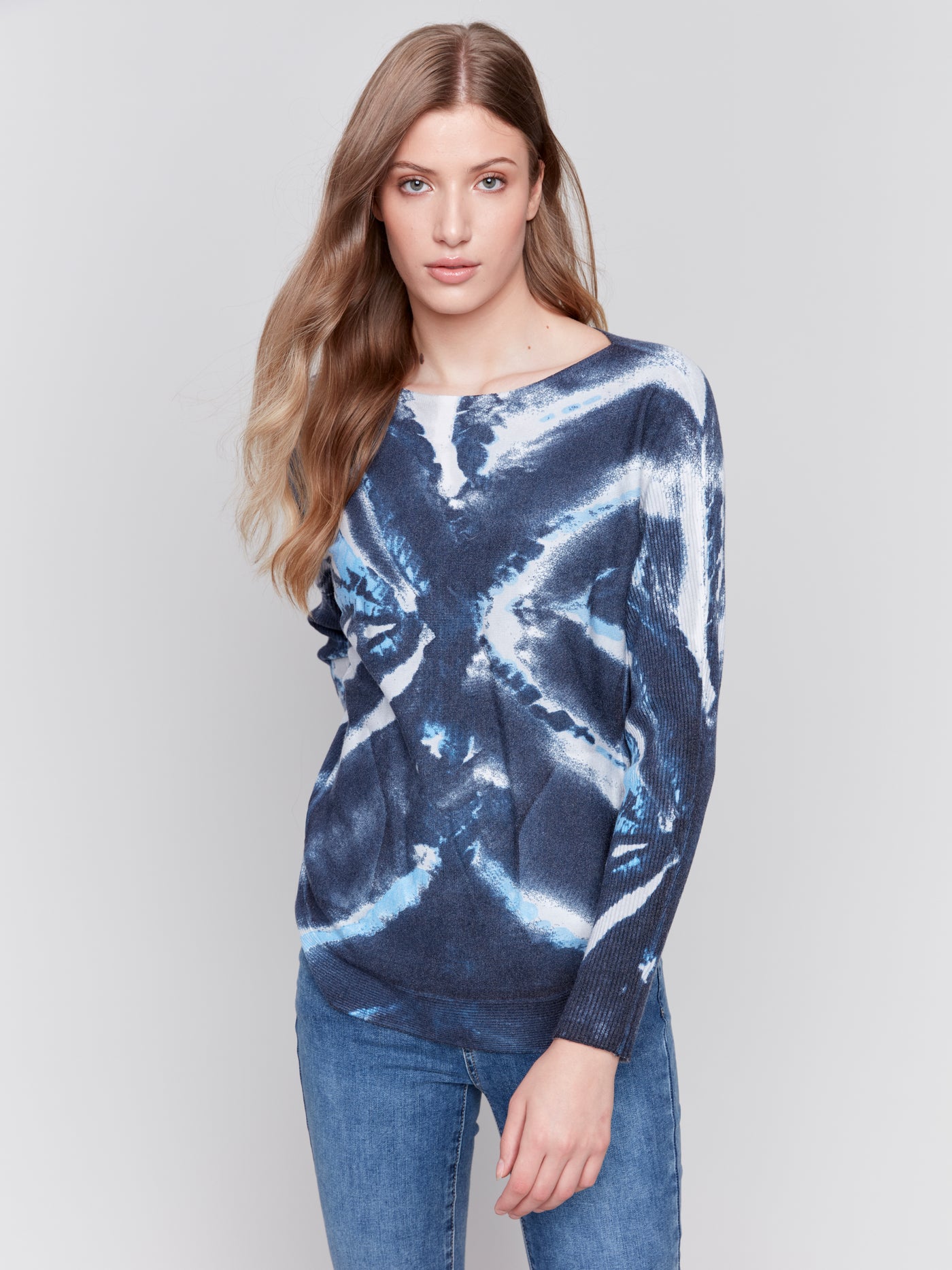 Charlie B Top -Storm Print