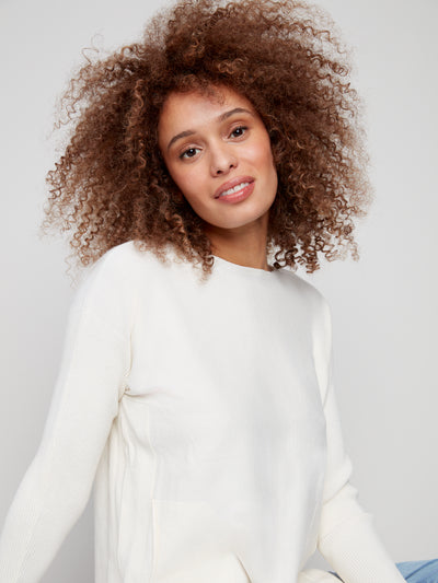 Charlie B Top - Back Lace-Up - Ecru