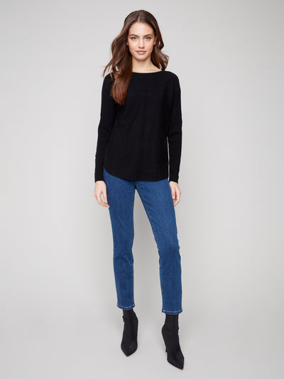 Charlie B Top - Lace-Up Cuff - Black
