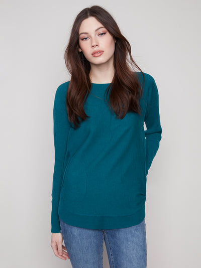 Charlie B Top - Lace-Up Cuff - Evergreen