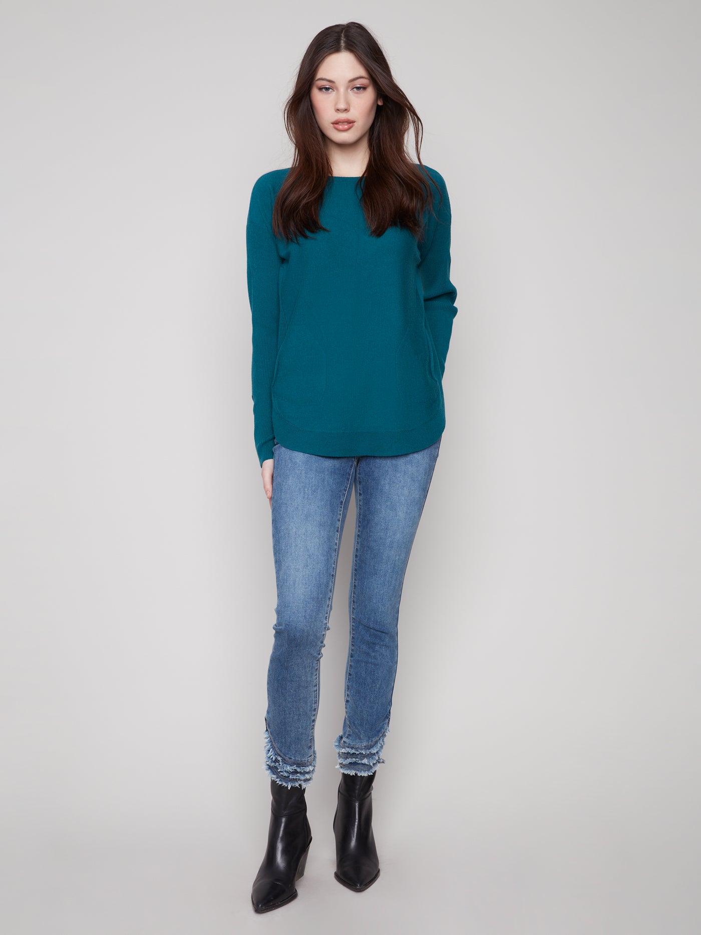 Charlie B Top - Lace-Up Cuff - Evergreen