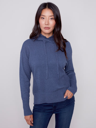 Charlie B Top - Hoodie Sweater - Denim