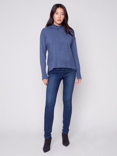 Charlie B Top - Hoodie Sweater - Denim
