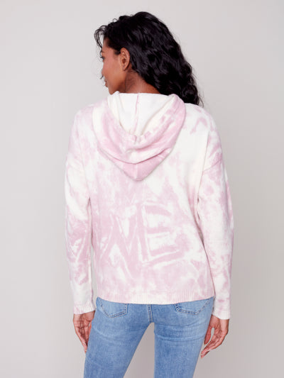 Charlie B Top - Tie Die Hoodie - Pink