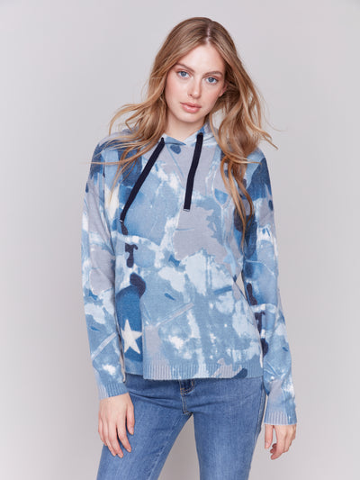 Charlie B Top - Tie Dye Hoodie - Blue /Multi