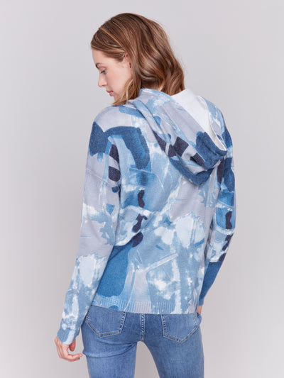 Charlie B Top - Tie Dye Hoodie - Blue /Multi