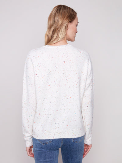 Charlie B Top - Love Sweater - Ecru
