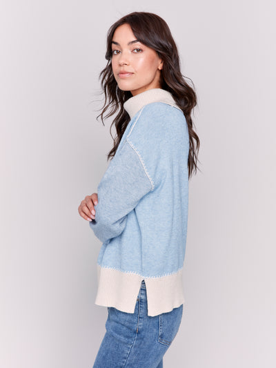 Charlie B Top - Stitch Sweater - H Frost