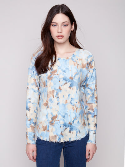 Charlie B Top - Reversible Sweater - Vapor Print
