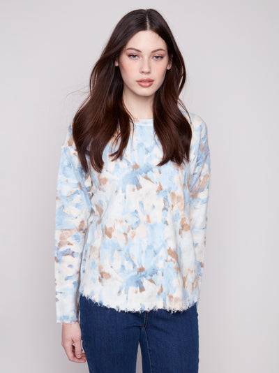 Charlie B Top - Reversible Sweater - Vapor Print