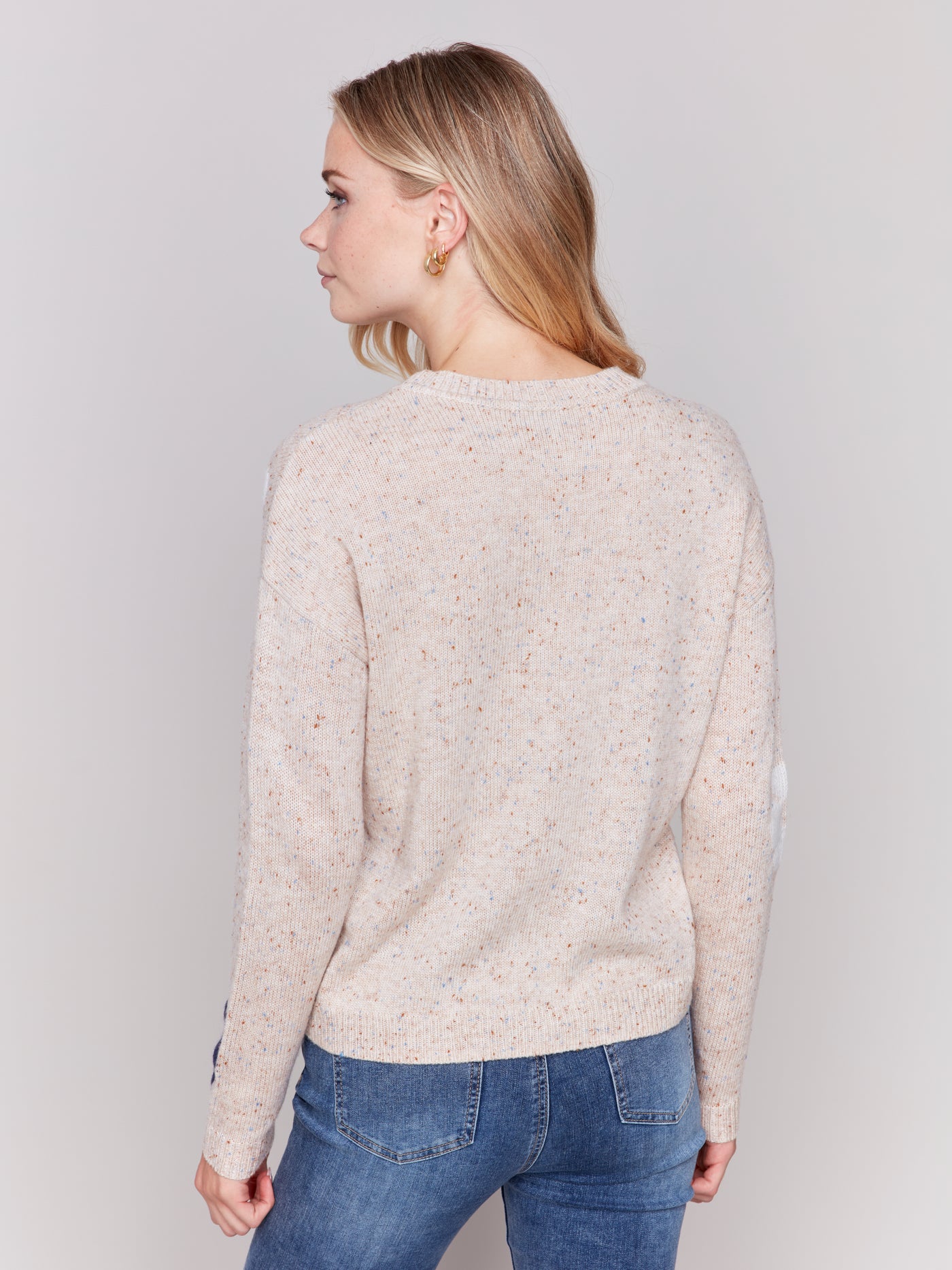 Charlie B Top - Flower Power - Truffle