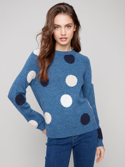Charlie B Top - Polka Dot Sweater - Oxford