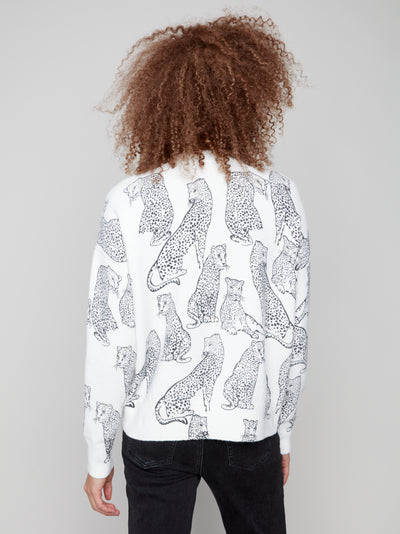 Charlie B Top - Printed Knit - Cheetah