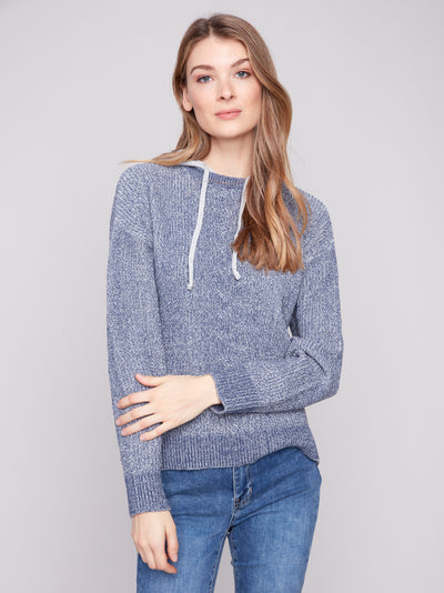 Charlie B Top - Hoodie Sweater - Denim