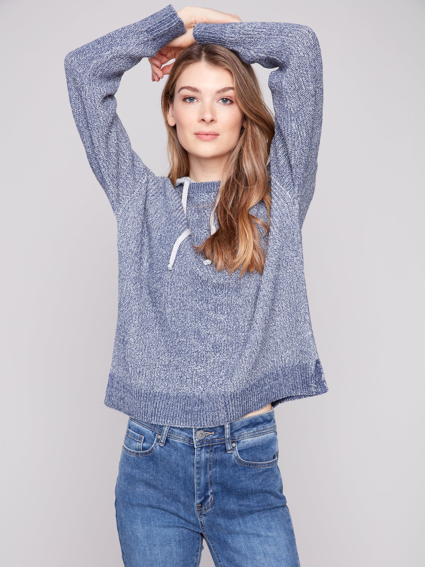Charlie B Top - Hoodie Sweater - Denim