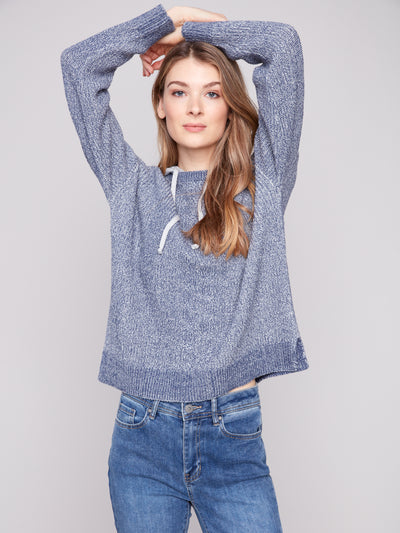 Charlie B Top - Hoodie Sweater - Denim
