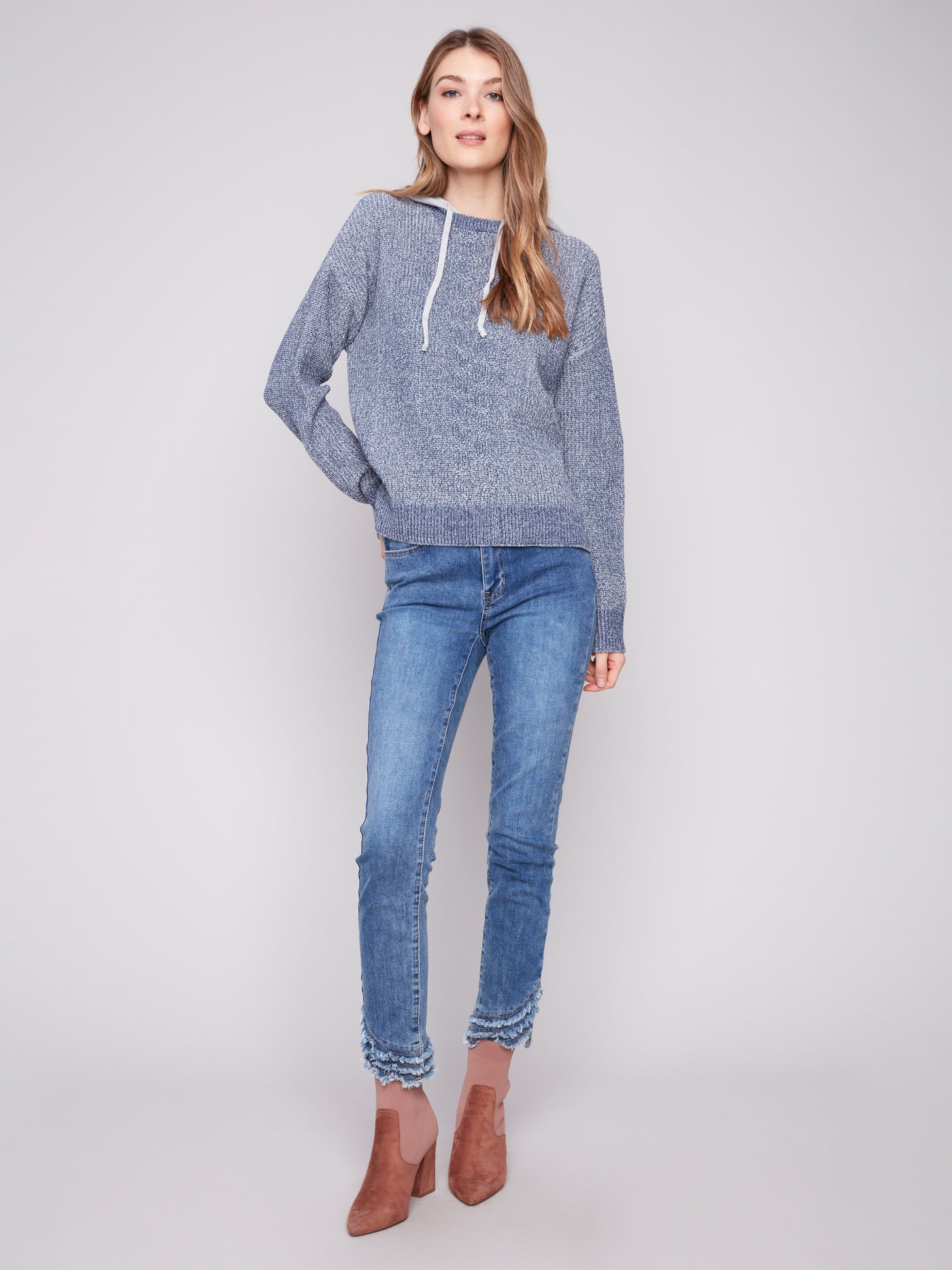 Charlie B Top - Hoodie Sweater - Denim
