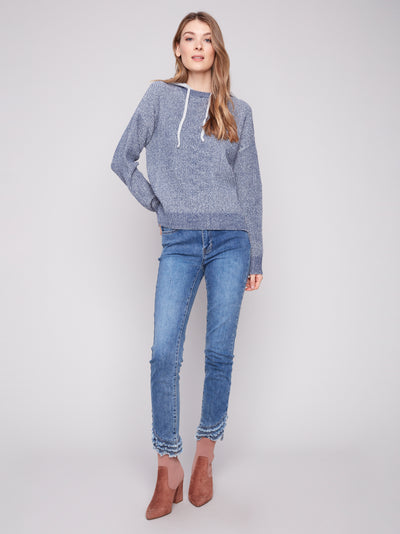 Charlie B Top - Hoodie Sweater - Denim