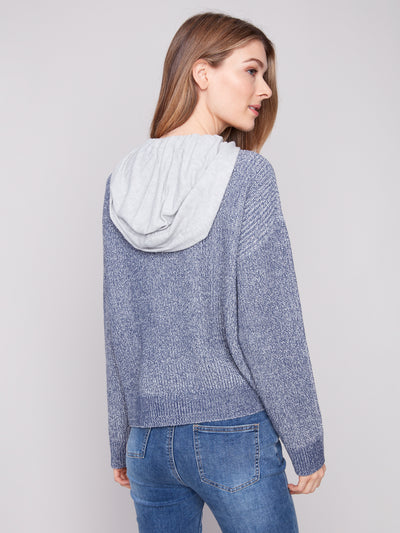Charlie B Top - Hoodie Sweater - Denim
