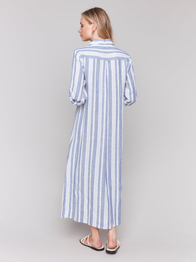 Charlie B Dress - Linen Tunic - Stripes