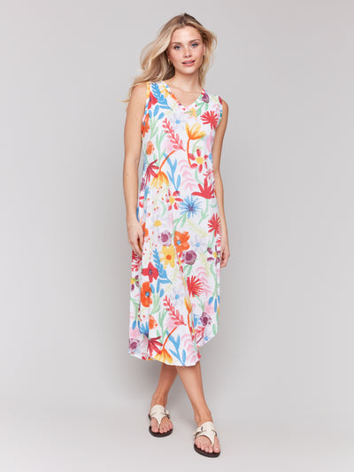 Charlie B Dress - Sleeveless V - Wildflowers