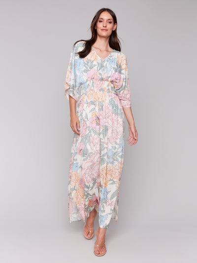 Charlie B Dress - Floral Print Maxi - Dahlia