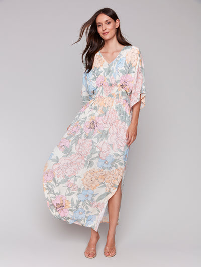 Charlie B Dress - Floral Print Maxi - Dahlia