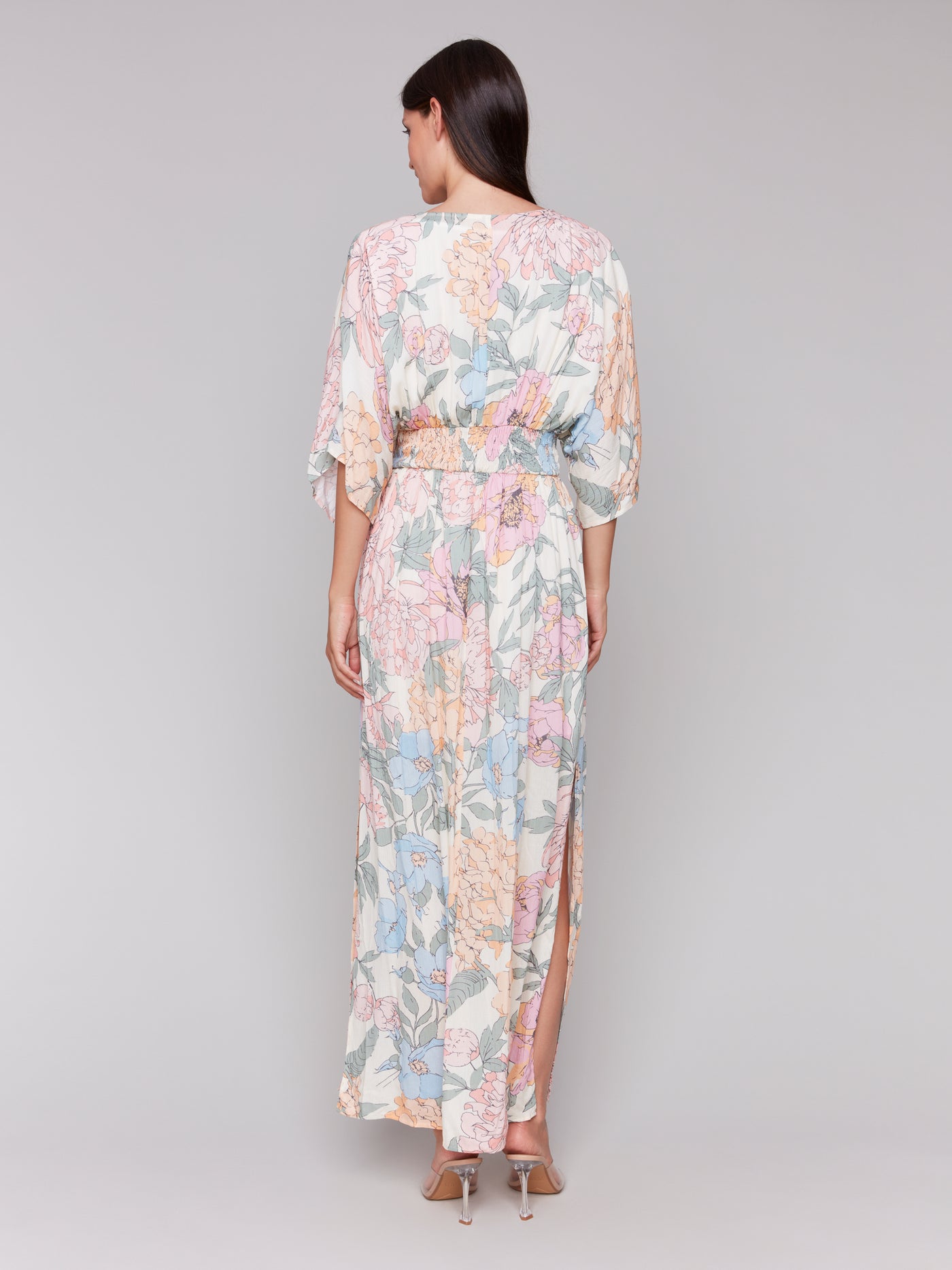 Charlie B Dress - Floral Print Maxi - Dahlia