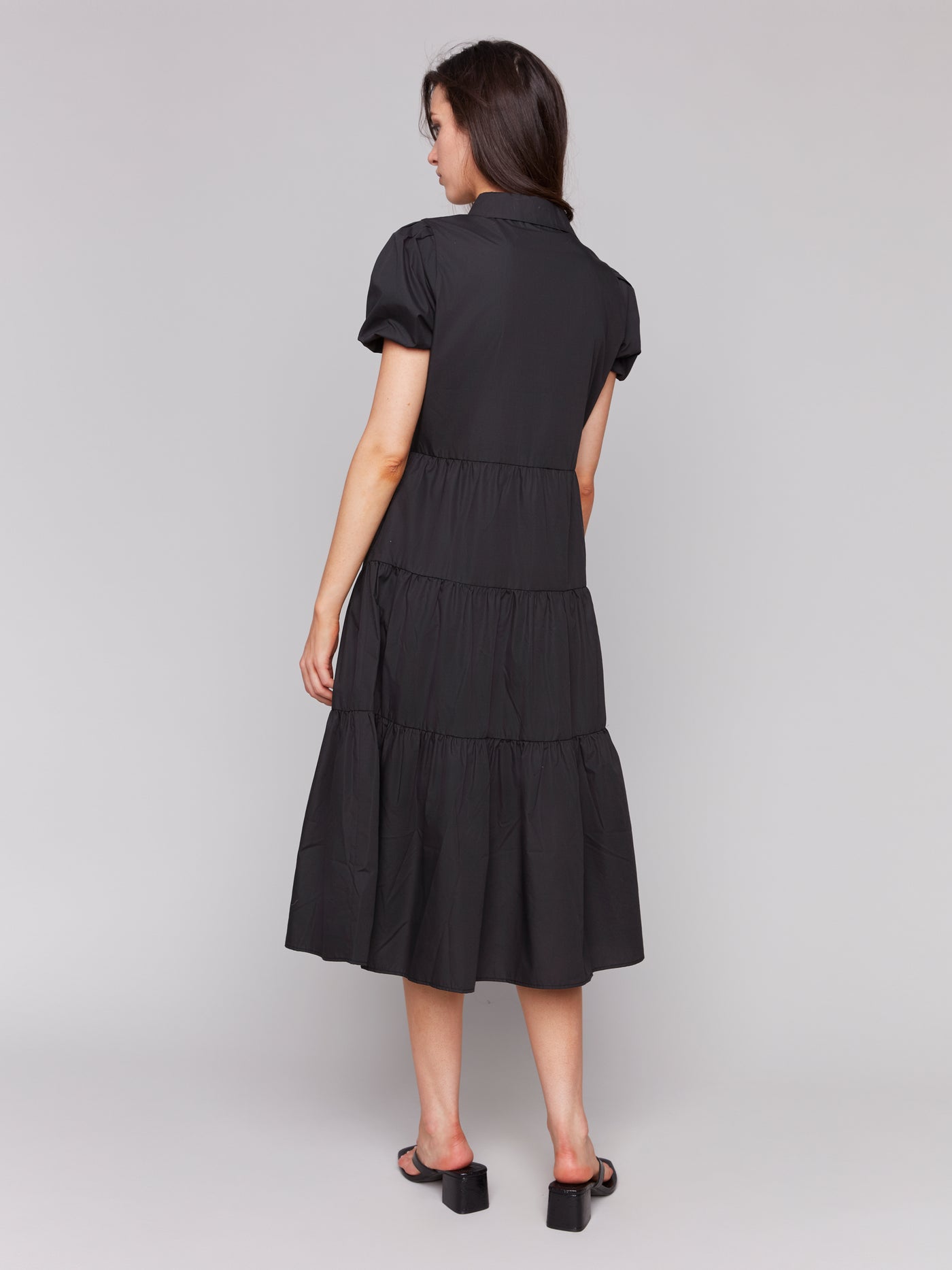 Charlie B Dress - Tiered Maxi - Black