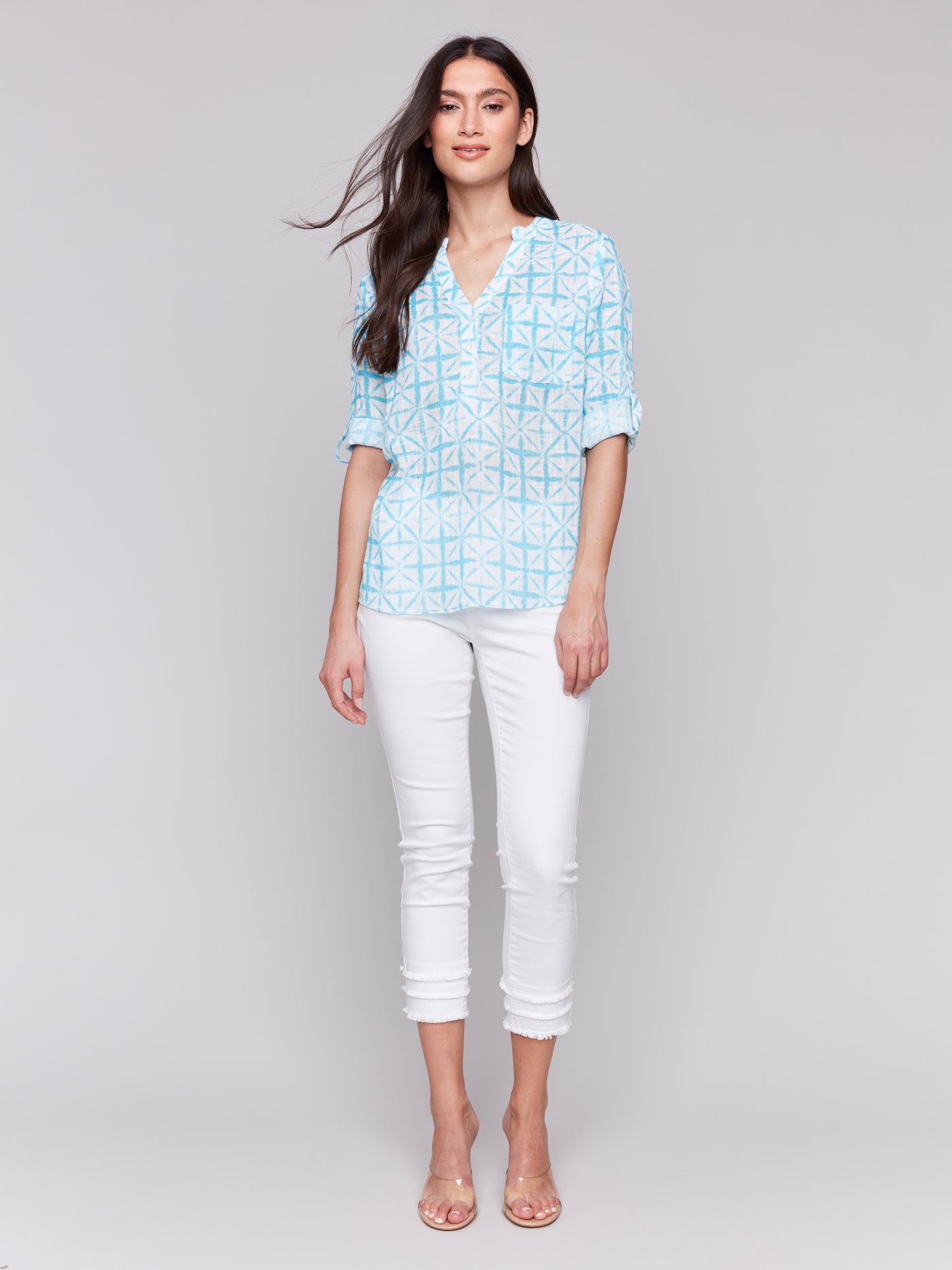 Charlie B Top - Lightweight Blouse - Lagoon