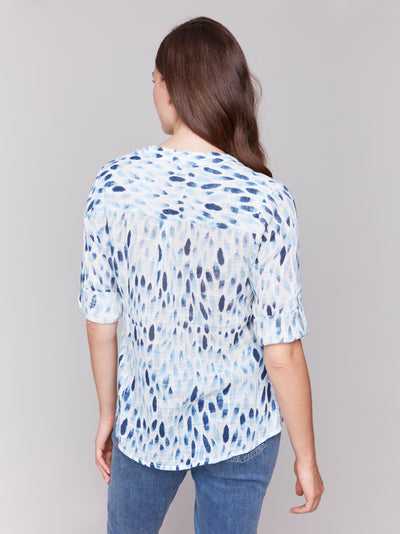 Charlie B Top - Lightweight Blouse - Blue