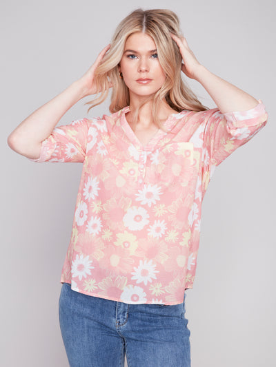Charlie B Top - Lightweight Blouse - Cosmos