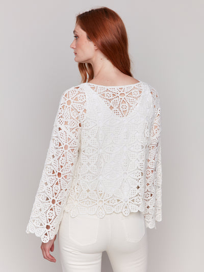 Charlie B Top - Crochet Knit - Natural