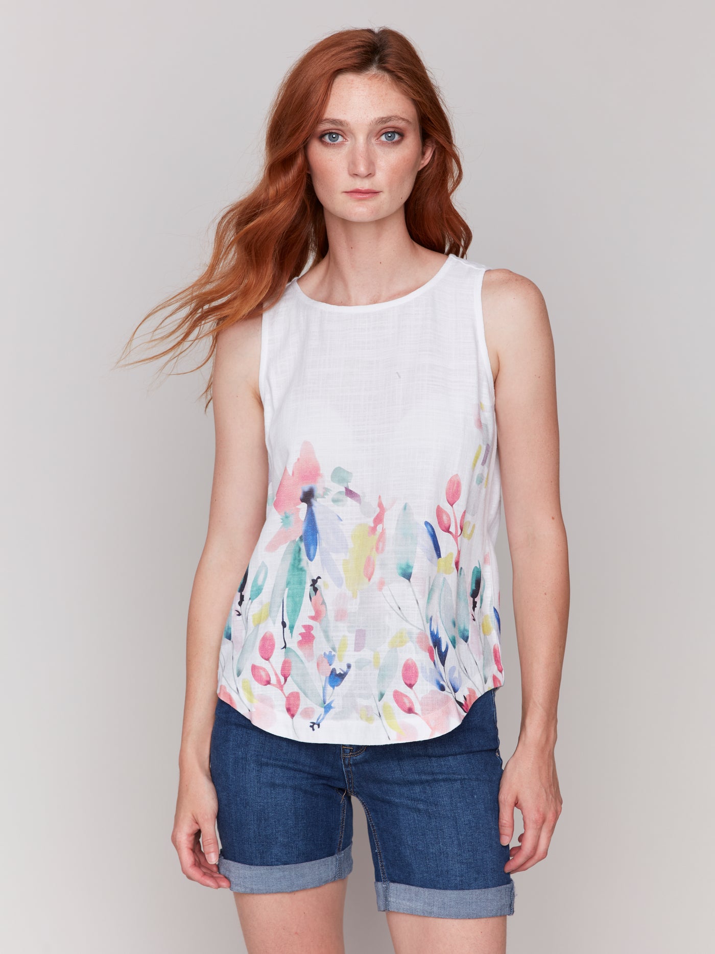 Charlie B Top - Print Tank - Dream