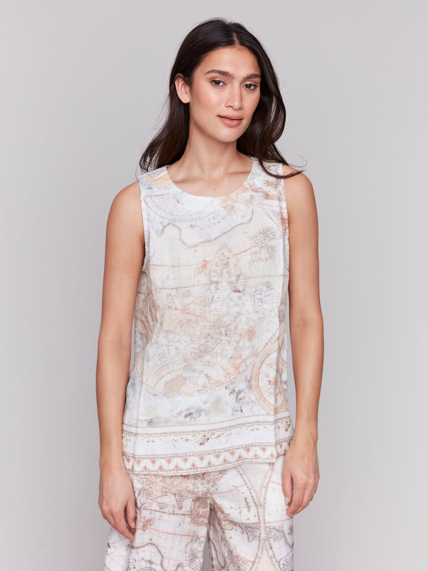 Charlie B Top - Linen Blend Tank - Atlas