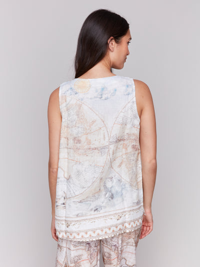 Charlie B Top - Linen Blend Tank - Atlas