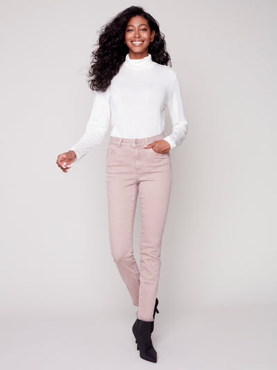 Charlie B Jean - Fringe Hem - Pink Powder