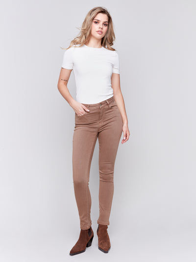 Charlie B Pant - Twill Jeans - Truffle