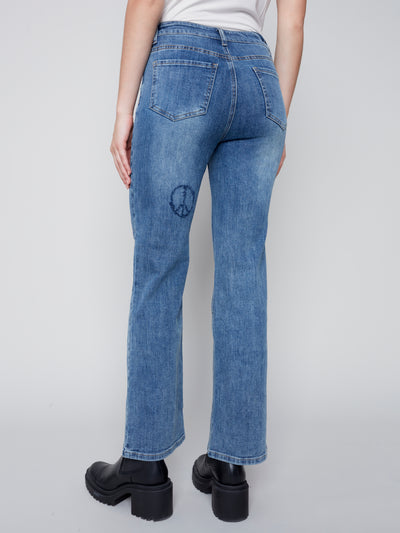Charlie B Jean - Heart Embroidery - Blue