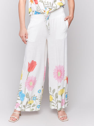 Charlie B Pant - Pull On Print - Summer