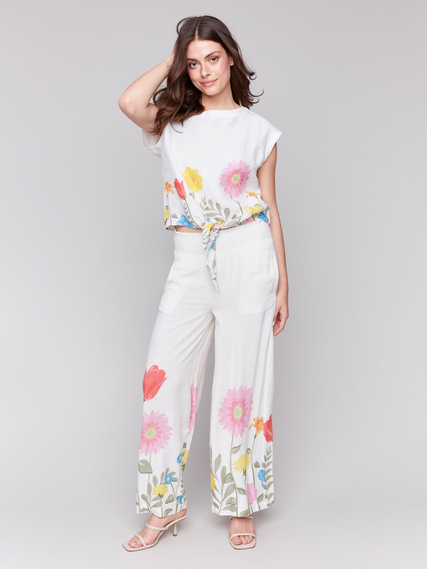 Charlie B Pant - Pull On Print - Summer