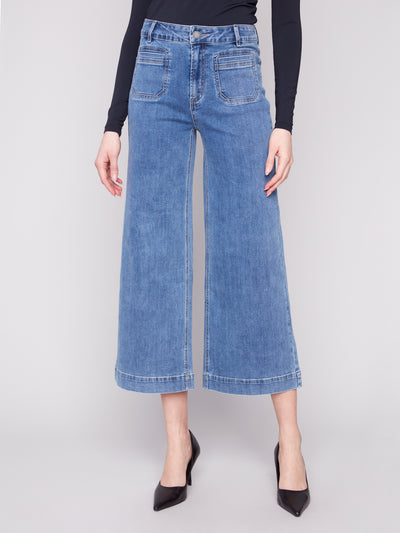 Charlie B Jean - Patch Pocket Flare - Blue